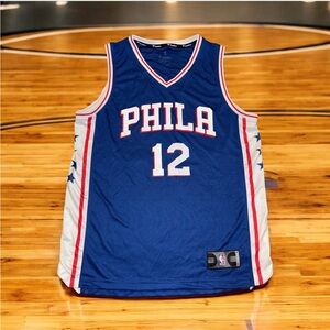 Tobias Harris Philadelphia 76ers Fanatics Jersey Men's Medium Blue PHILA #12